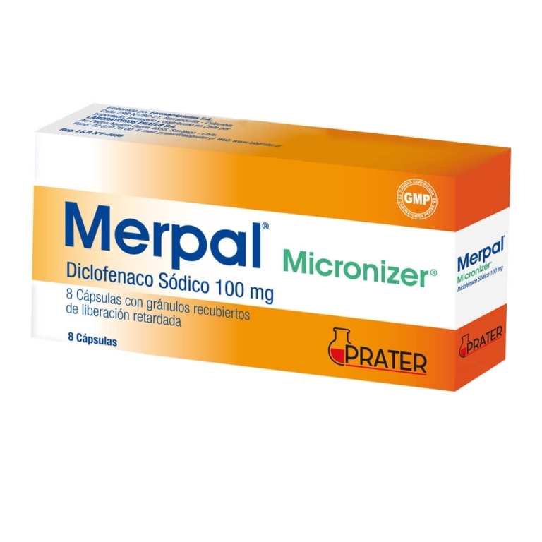 MERPAL 100MG X8 CAPSULAS