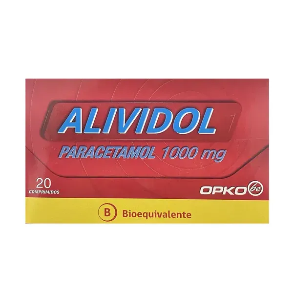 ALIVIDOL 1 G X 20 COMPRIMIDOS