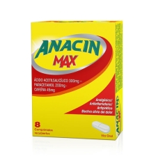 Anacin Max X 8 Com. Recubiertos | anacin max 8com