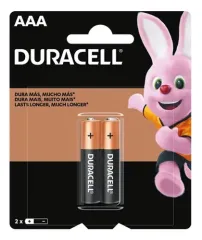 DURACELL PILAS AAA X2
