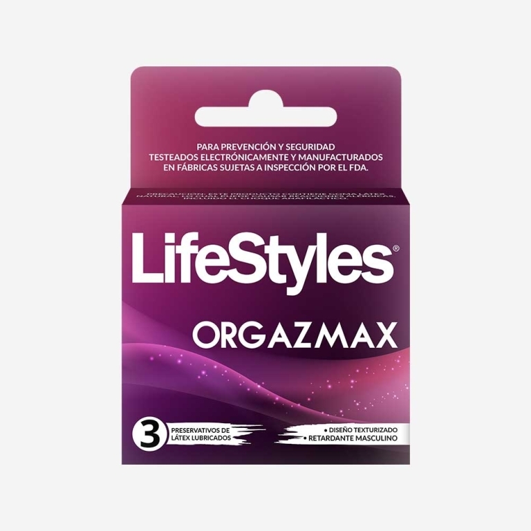 Condones / Preservativos Lifestyles Orgazmax X 3Uni | lifestyles orgazmax 3un