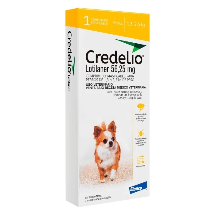 CREDELIO PERRO 1.3 - 2.5 KILOS X 1 COMPRIMIDO