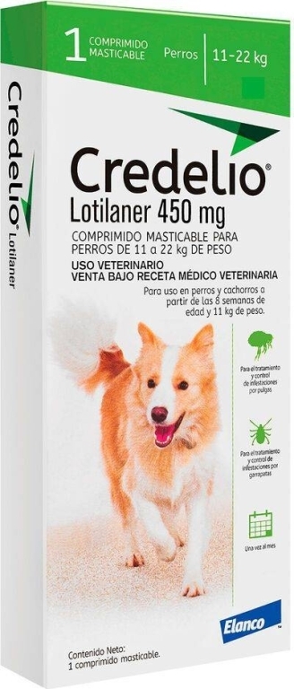 CREDELIO PERRO 5,5 A 11 KILOS X 1 COMPRIMIDO