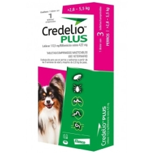 CREDELIO PLUS PERRO >2,8 A 5,5 KILOS X 1 COMPRIMIDO