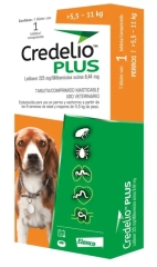 CREDELIO PLUS PERRO >5,5 A 11 KILOS X 1 COMPRIMIDO