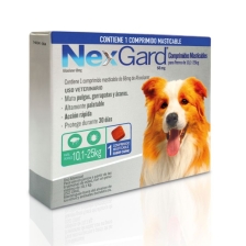 NEXGARD SPECTRA X 1 COMPRIMIDO MASTICABLE SABOR CARNE (PERROS 30,1KG A 60 KG)