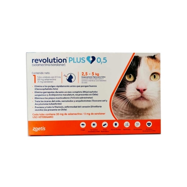 Revolution Plus 2,5-5 Kilos X 1 Pipeta | revolution plus 1pipeta
