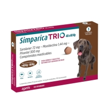 SIMPARICA TRIO 40-60 KILOS PERRO X 3 COMPRIMIDOS