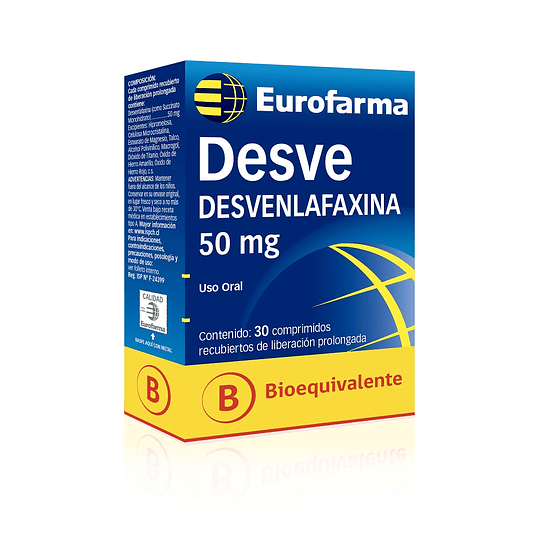 CENABAST DESVENLAFAXINA 50MG X 30 COM REC