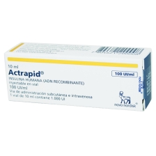 ACTRAPID HM 100UI/ML 10ML X1F-A