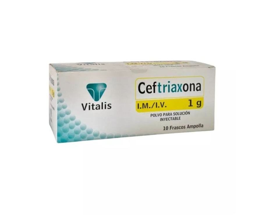 CEFTRIAXONA POLVO SOL INY 1GR X 1 AMP