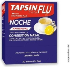 TAPSIN INTAFLU CALIENTE NOCHE 30 SOBRES  X 5G