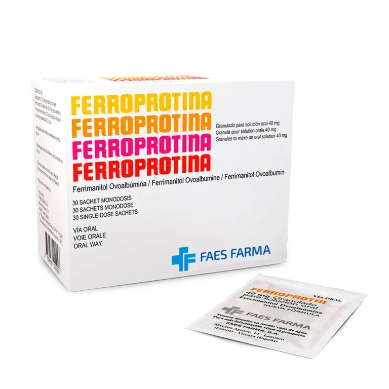 FERROPROTINA SOBRES 40 MG X 30