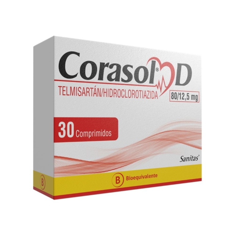 CORASOL-D COM 80/12,5 MG X 30 COM