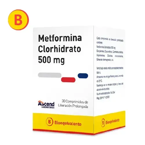 METFORMINA  500 X 30COM.PROL.