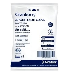 CRANBERRY APOSITO GASA NO TEJIDA ALGODON  20X25 CM
