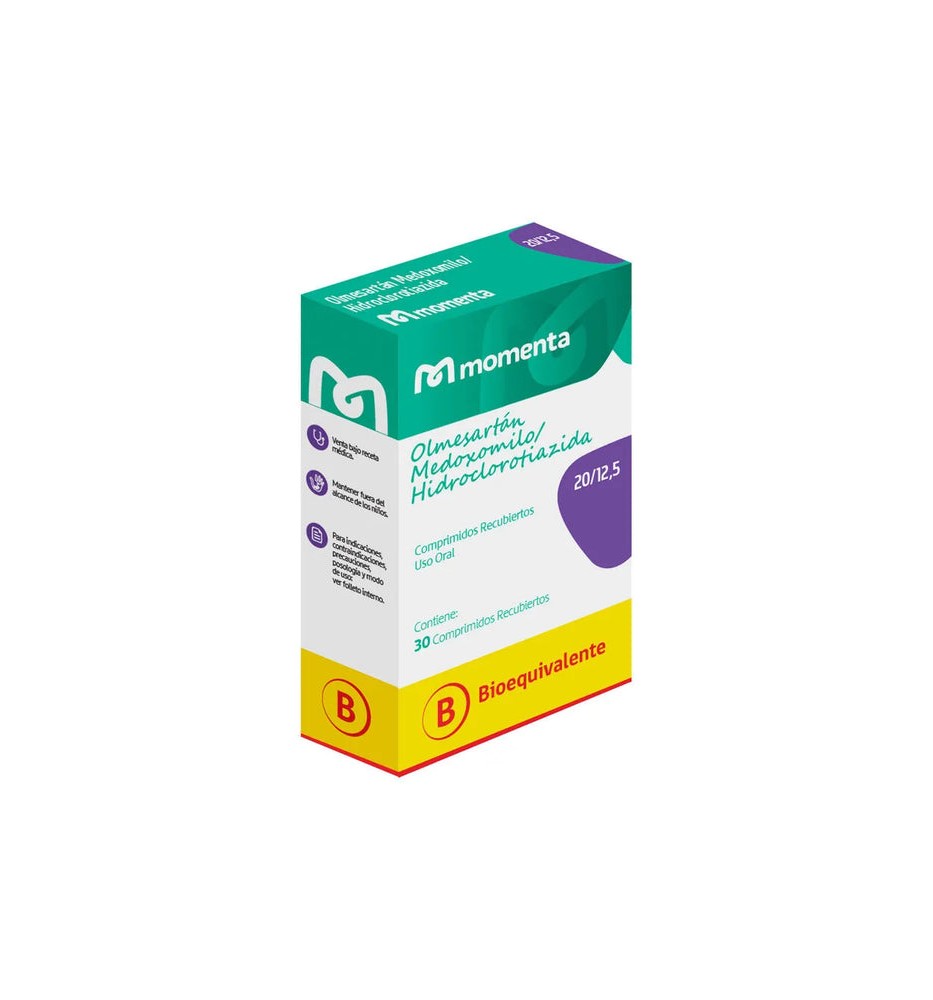 OLMESARTAN / HIDROCLOROTIAZIDA 20/12,5MG X 30 COM