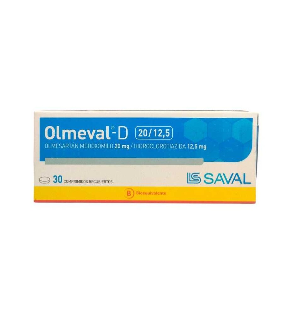 OLMEVAL D 20MG/12,5MG  X 30 COM REC