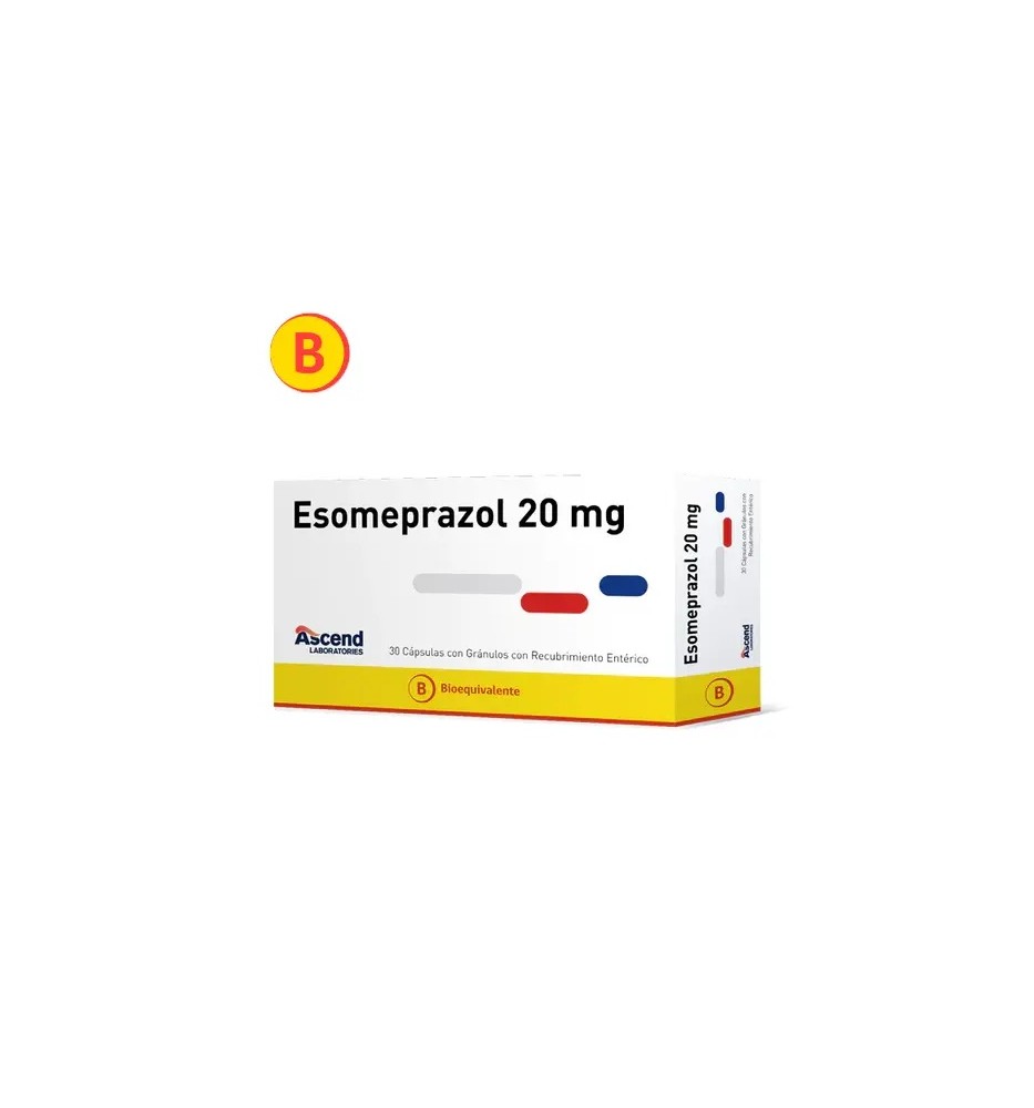 ESOMEPRAZOL 20 MG X 30 CAPSULAS
