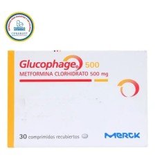 CENABAST GLUCOPHAGE 500 MG X 30 COMPRIMIDOS RECUBIERTOS