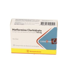 CENABAST METFORMINA XR 750 X 30 COMPRIMIDOS LIBERACIÓN PROLONGADA