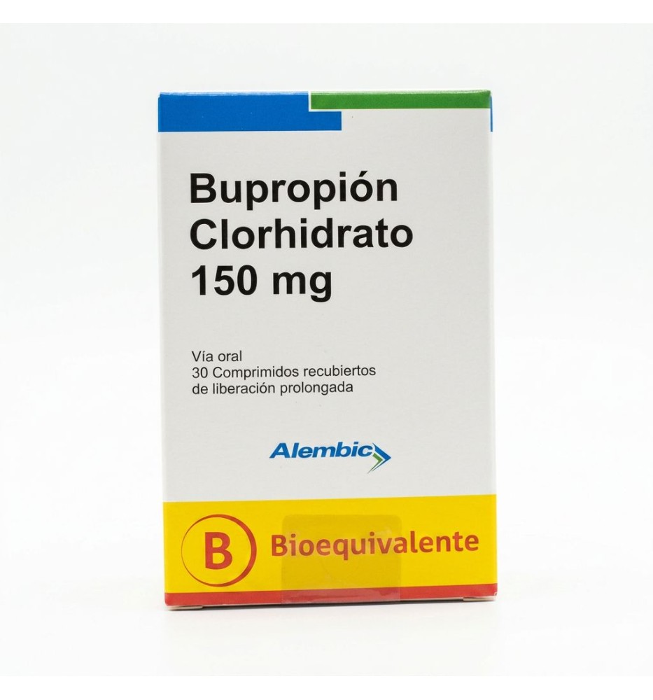 CENABAST BUPROPION CLORHIDRATO 150MG X 30 COMPRIMIDOS LIBERACION PROLONGADA
