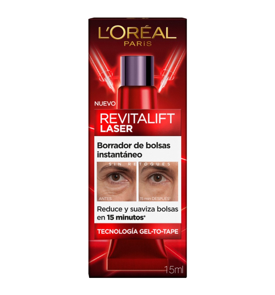 LOREAL REVITALIFT LASER BORRADOR OJERAS X 15ML