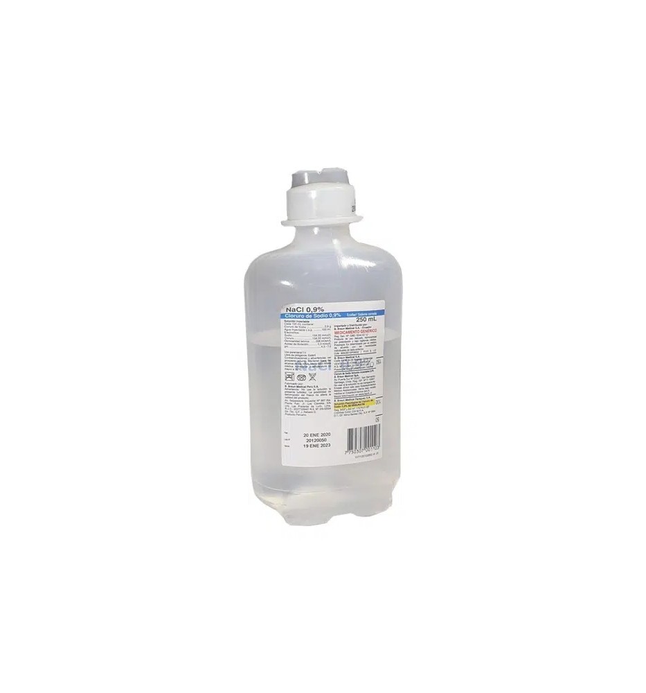 CLORURO DE SODIO 0.9% X 250ML