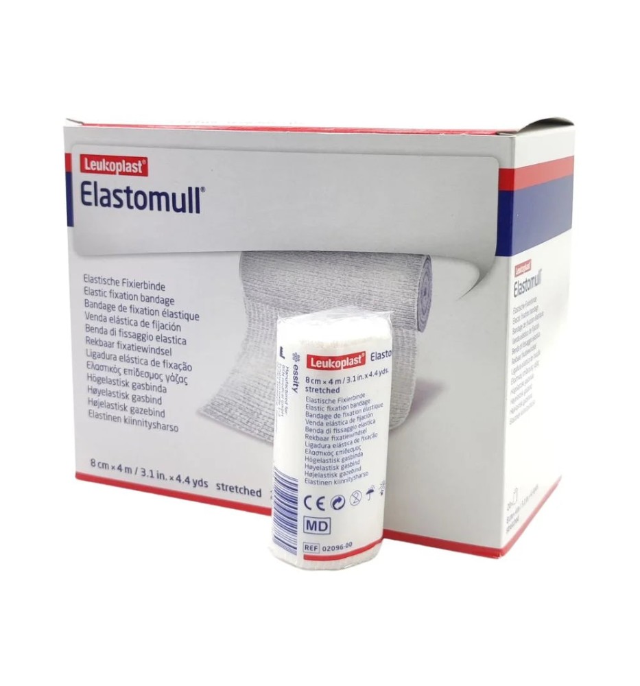 CAJA VENDA DE GASA ELASTOMULL 8CM X 4M