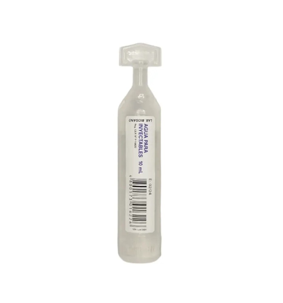 AGUA INYECTABLES 10ml X 50 AMPOLLAS