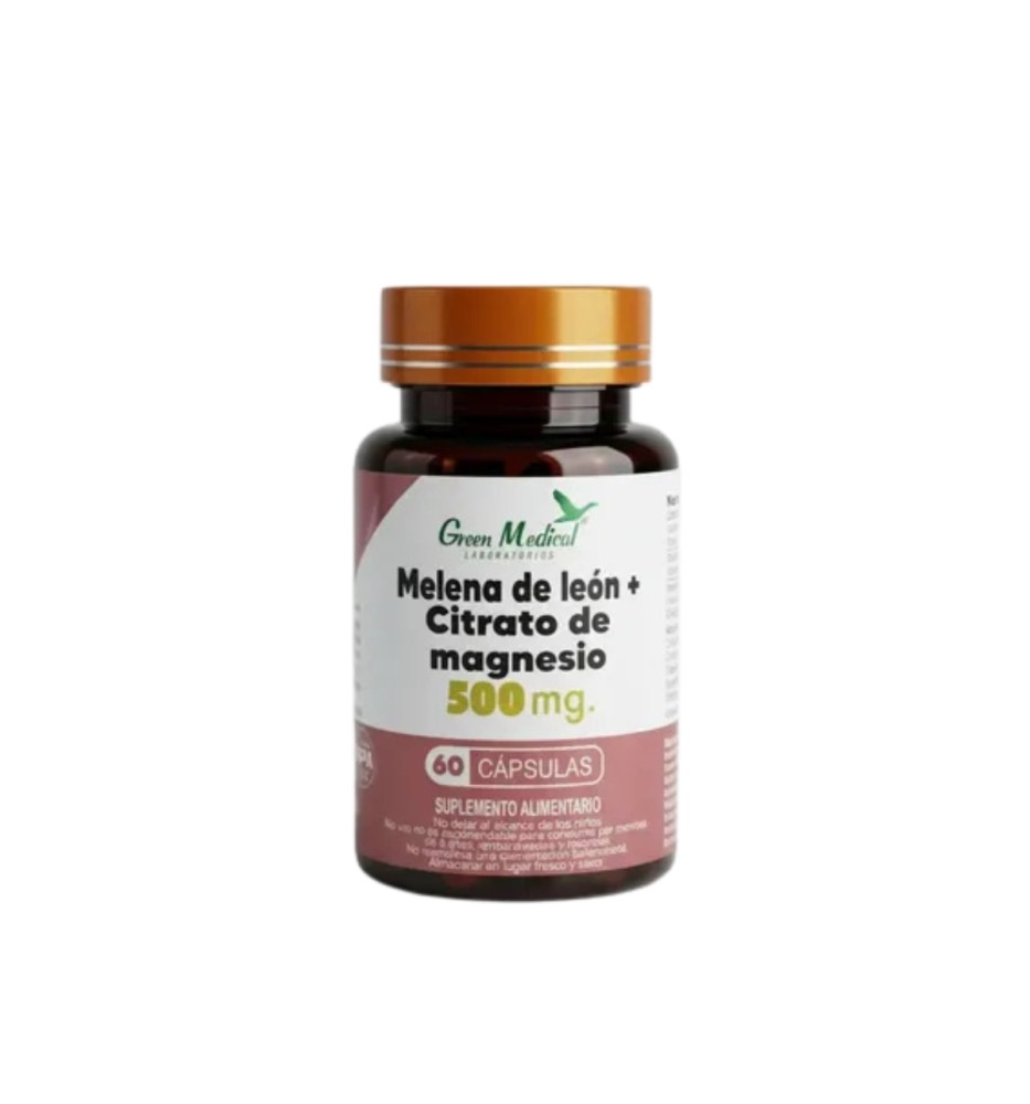 MELENA DE LEON + CITRATO DE MAGNESIO X 60 CAP GREEN MEDICAL