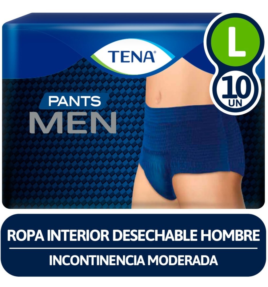 TENA PANTS MEN TALLA G X 10 UNI