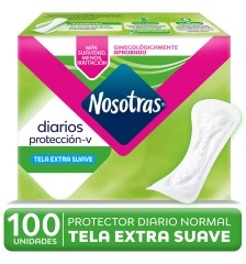 NOSOTRAS PROTECTOR DIARIO NORMAL X 100 UNIDADES