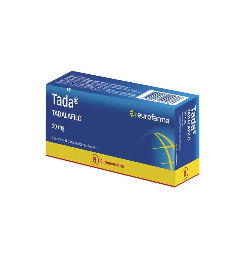 TADA 20 MG X 4 COMPRIMIDOS RECUBIERTOS