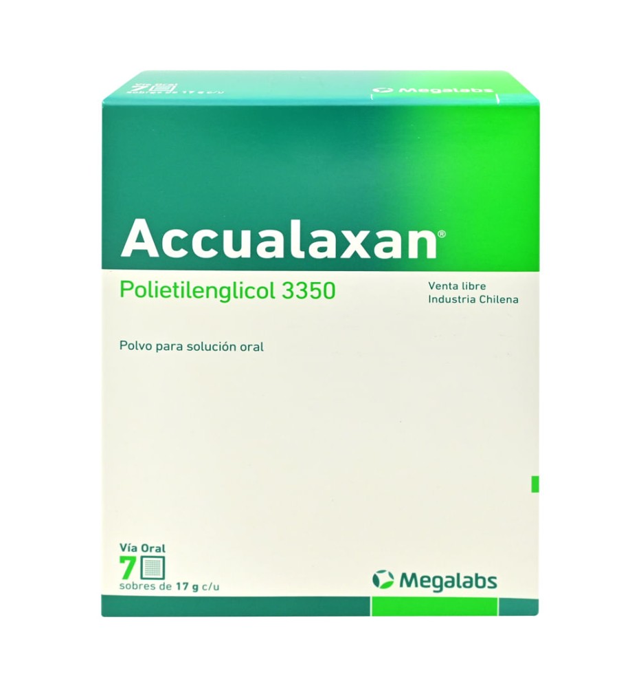 ACCUALAXAN 3350 POLVO PARA SOLUCION ORAL 17 Gramos X 14 SACHET