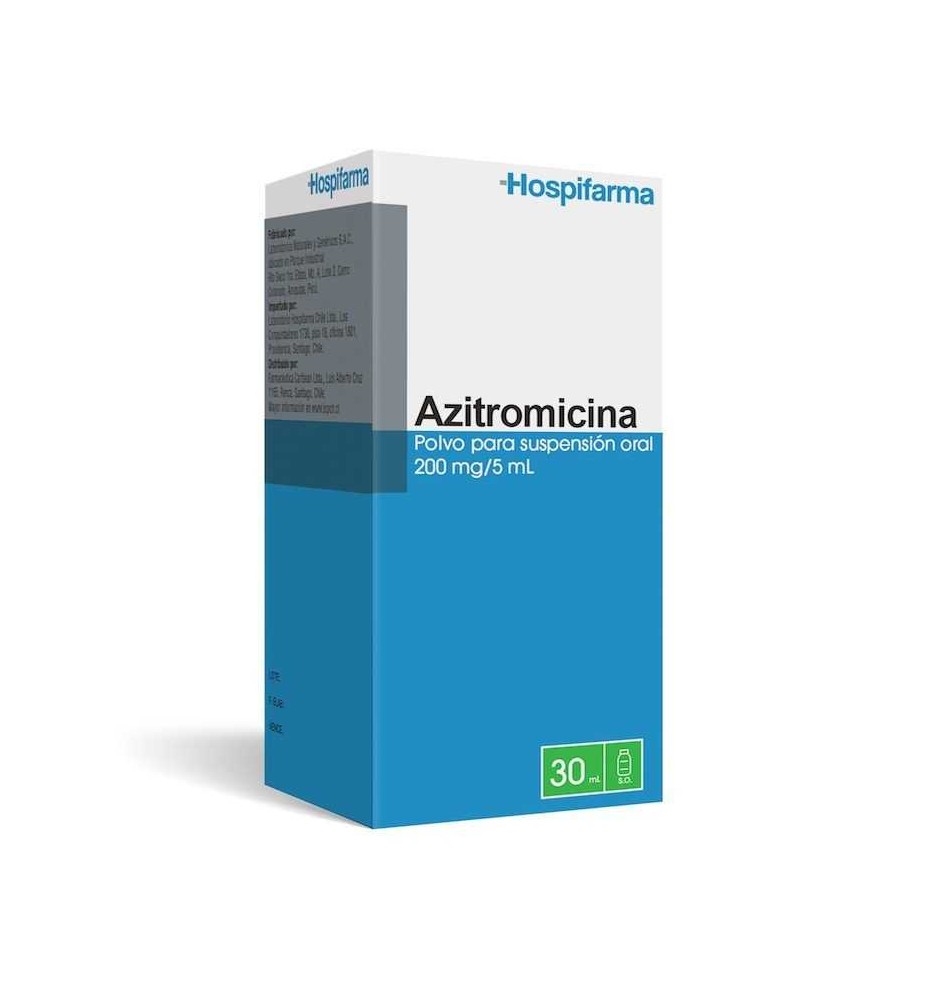 AZITROMICINA 200MG/5ml SUSPENSION ORAL X15ML