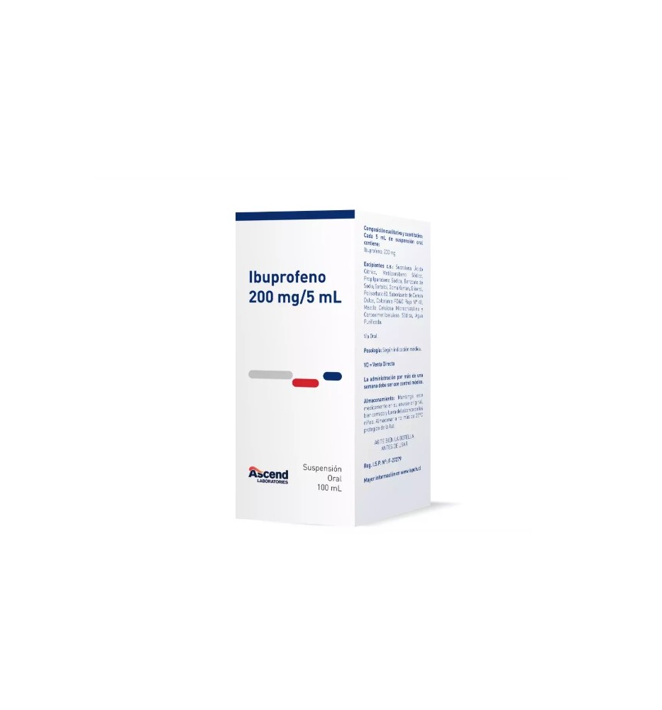 IBUPROFENO 200 MG / 5 ML X 100 ML ASCEND