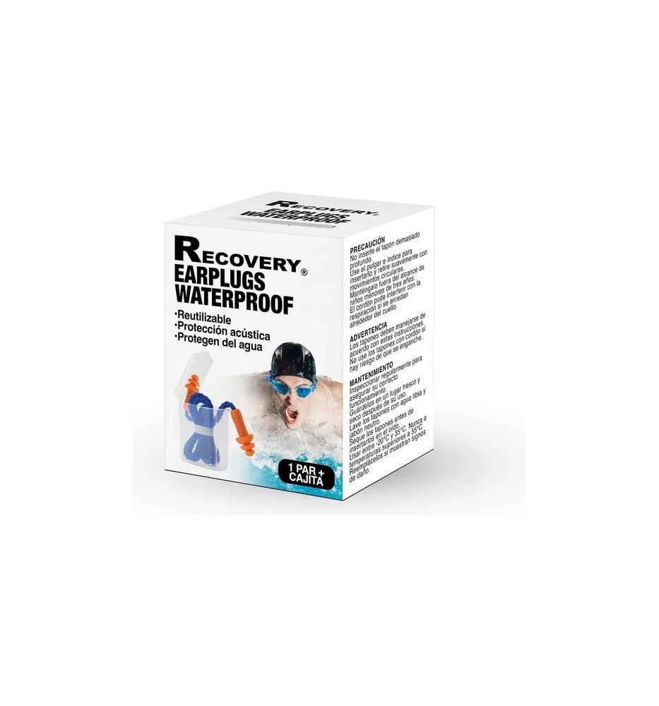 RECOVERY TAPONES DE OIDO IMPERMEABLE X 1PAR