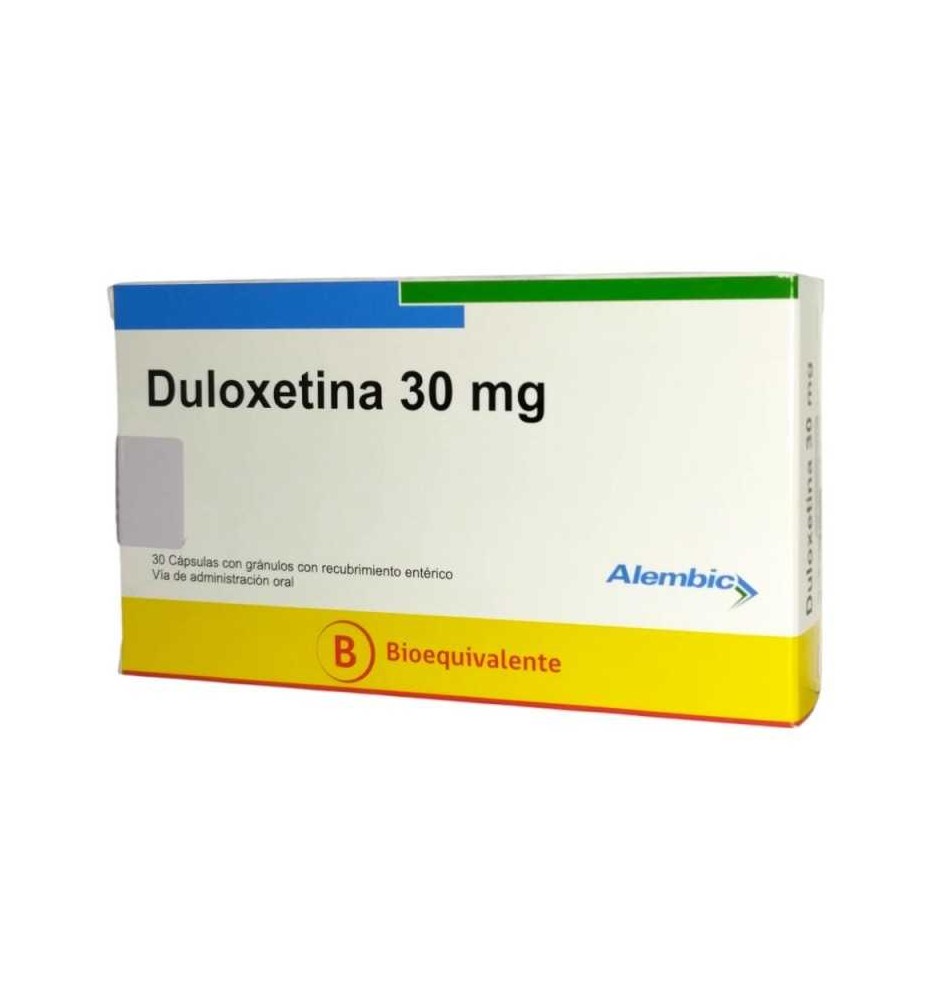 DULOXETINA 30MG X 30 CAPSULAS