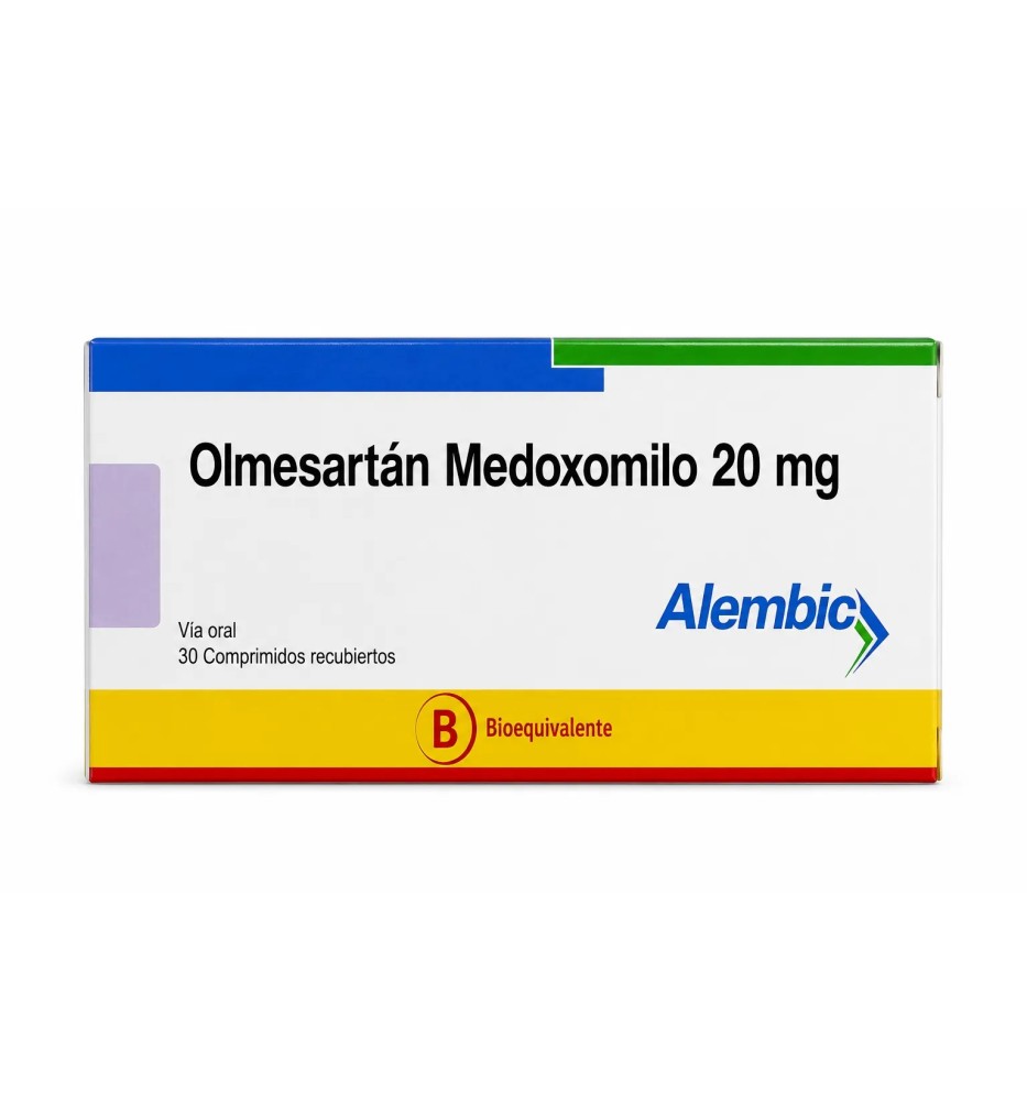 OLMESARTAN 20 MG X 30 COMPRIMIDOS