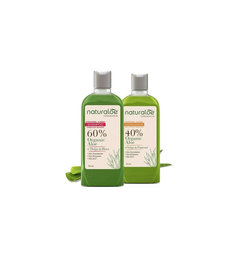 NATURALOE PACK SHAMPOO + ACONDICIONADOR CONTROL CAÍDA