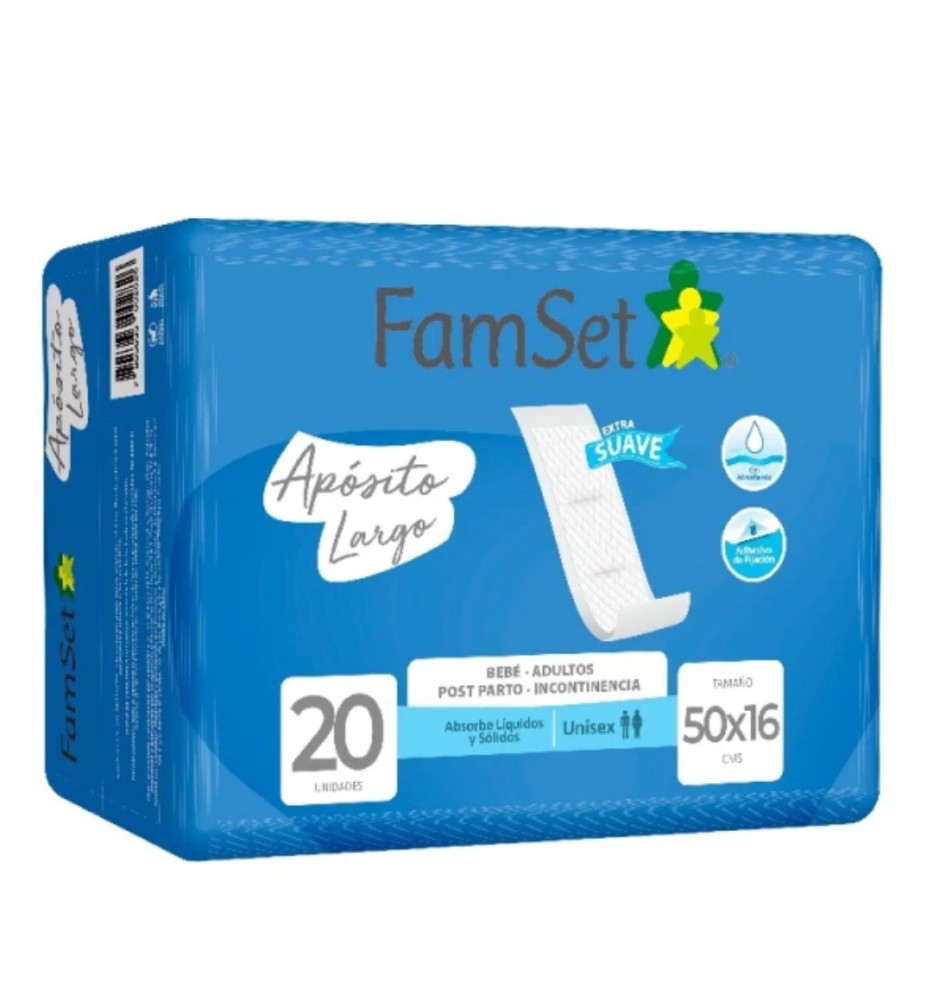 FAMILYSET APOSITO LARGO X 20 UNIDADES