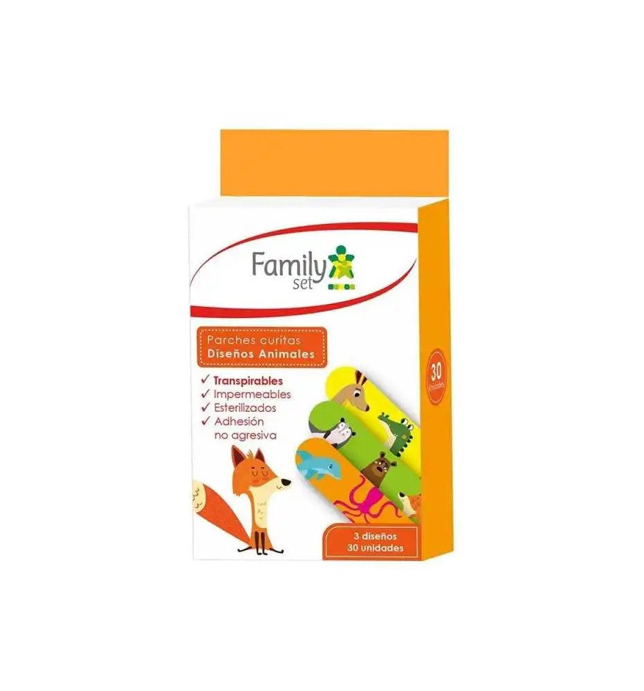 F SET PARCHES PARA NIÑOS DE ANIMALES X 30