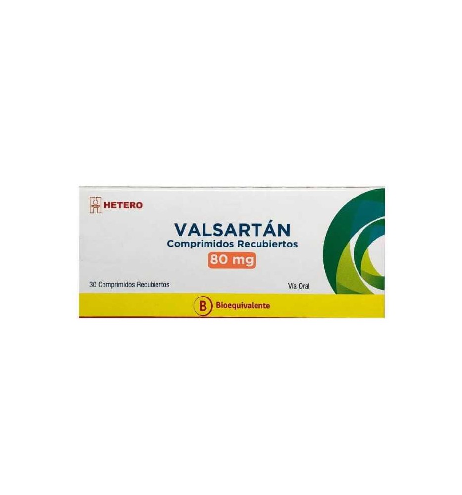 VALSARTAN 80 MG X 30 COMPRIMIDOS