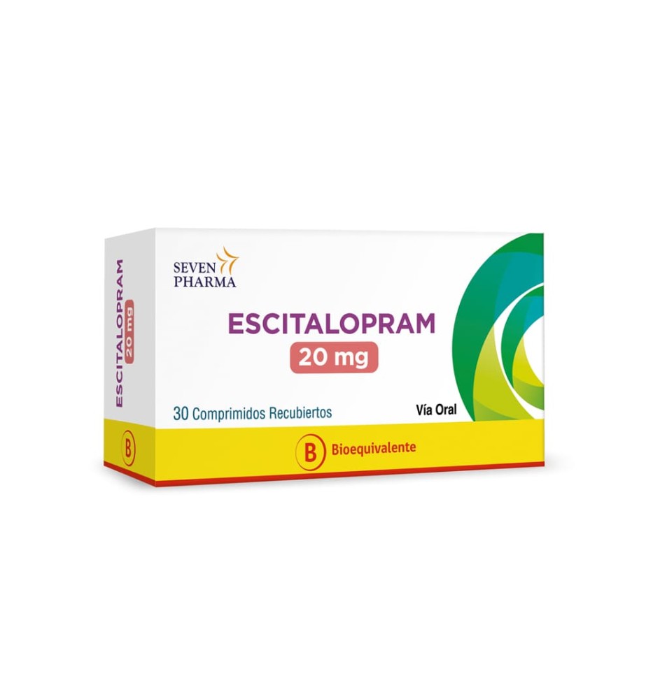 ESCITALOPRAM 20mg X 30 Comprimidos RECUBIERTOS