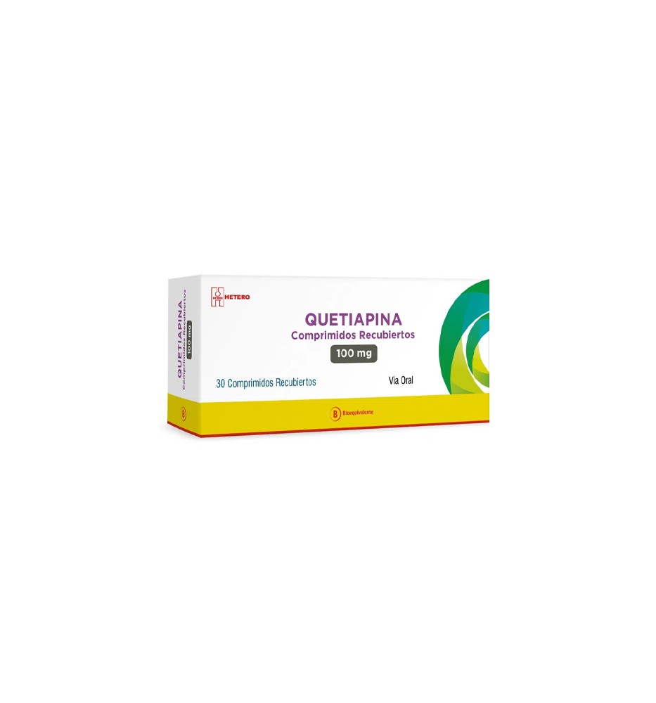 QUETIAPINA 100 MG X 30 COMPRIMIDOS RECUBIERTOS