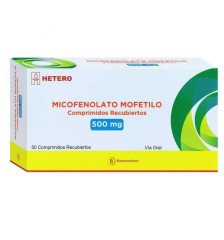 MICOFENOLATO MOFETILO 500 MG X 50 COMPRIMIDOS