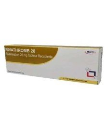 RIVATHROMB (RIVAROXABAN) 20MG X 30 COMPRIMIDOS