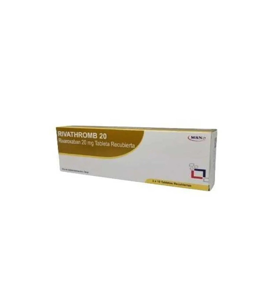 RIVATHROMB (RIVAROXABAN) 20MG X 30 COMPRIMIDOS